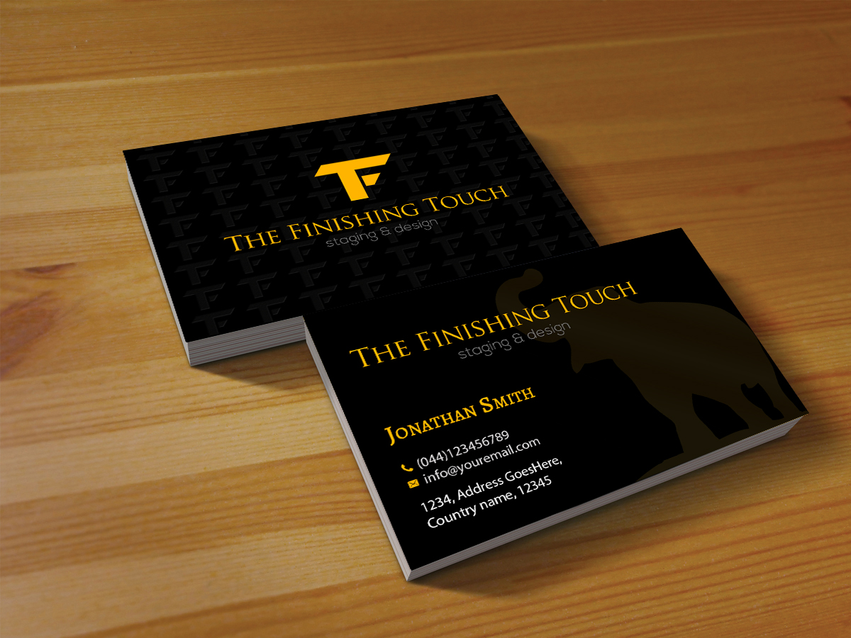 Diseño de Tarjeta de Presentación por Creations Box 2015 para The Finishing Touch | Diseño #14638911