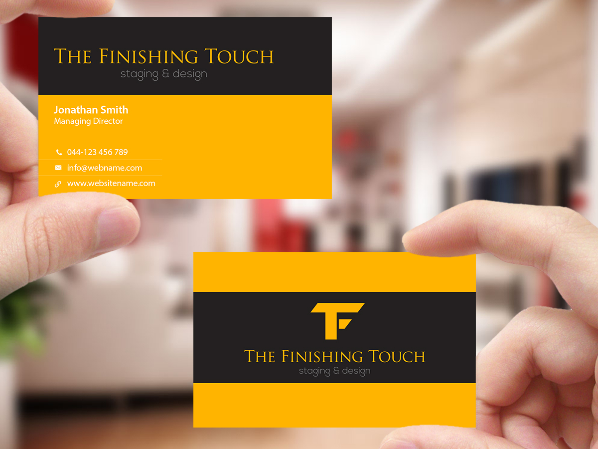 Business Card Design by Creations Box 2015 for The Finishing Touch | Design #14657682