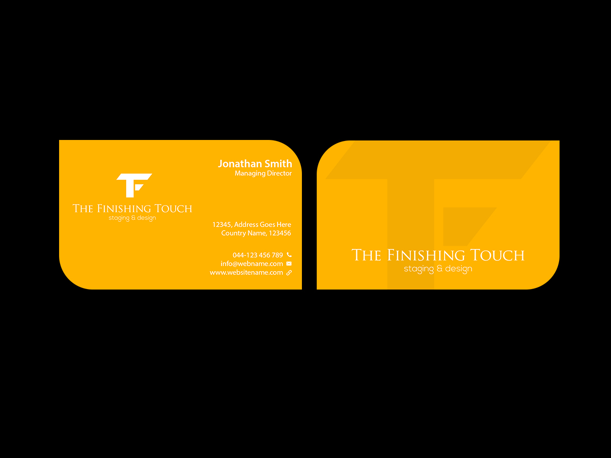 Design de Carte de Visite par Creations Box 2015 pour The Finishing Touch | Design #14657699