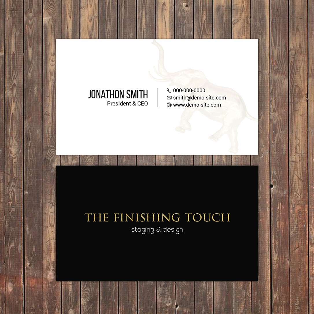 Business Card Design by Sky007 for The Finishing Touch | Design #14690782
