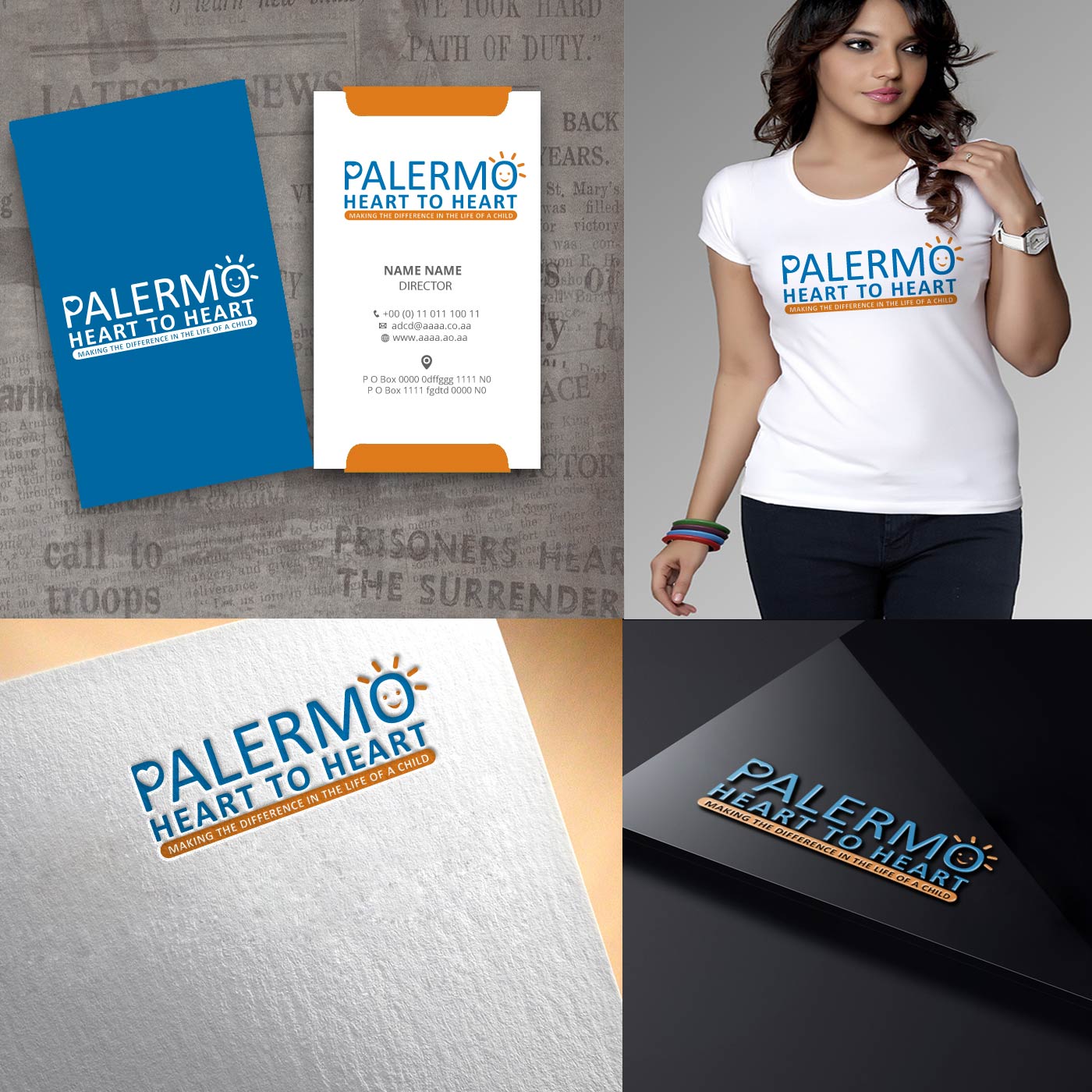 Logo-Design von zebronicgraphic für palermo heart to heart  | Design #14525049