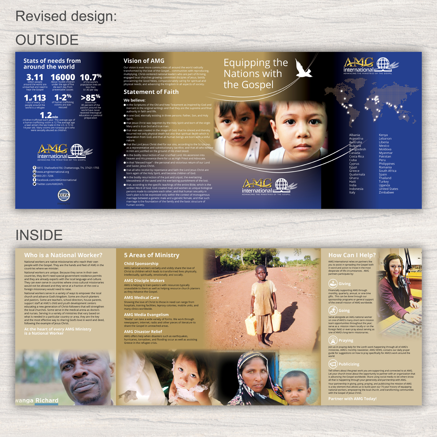Brochure Design by Katyas Art and Design for AMG International | Design #14632300