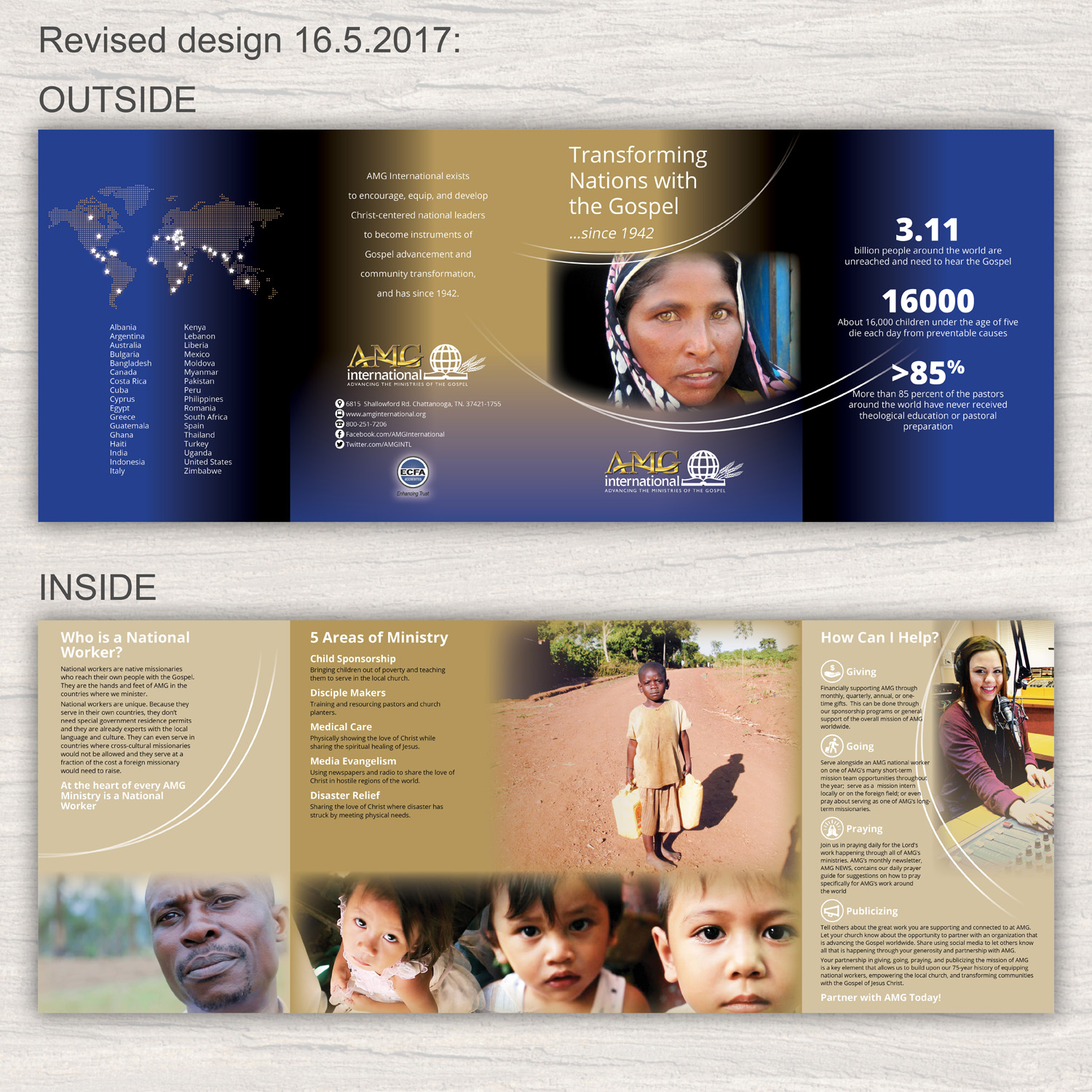 Brochure Design by Katyas Art and Design for AMG International | Design #14791422