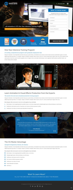 Web Design by pb for Canadian Tourism College | Design: #14509111