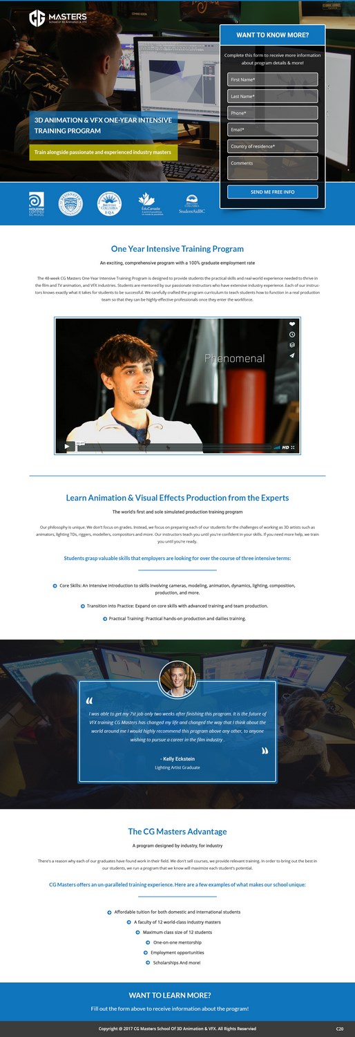 Diseño Web por pb para Canadian Tourism College | Diseño #14509112