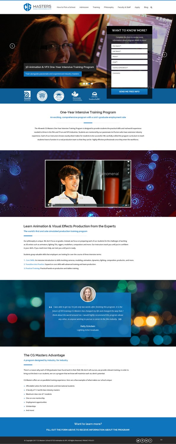 Web Design by pb for Canadian Tourism College | Design #14509113