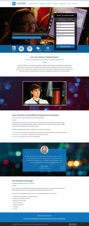 Web Design by pb for Canadian Tourism College | Design: #14509113