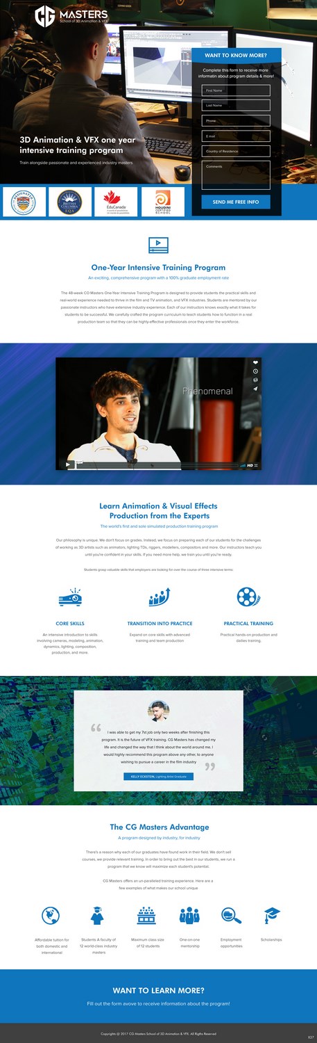 Web Design by pb for Canadian Tourism College | Design #14509122