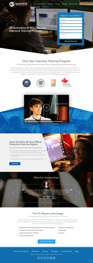 Web Design by pb for Canadian Tourism College | Design: #14509141