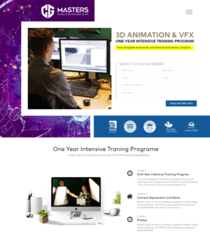 Animation College website | Web-Design von vedverma1984