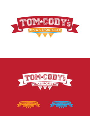 Logo Design by JLAGO for Tom's Pizza & Sports Bar | Design: #14672270