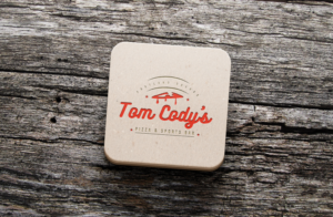 Logo Design by GLDesigns for Tom's Pizza & Sports Bar | Design: #14511635
