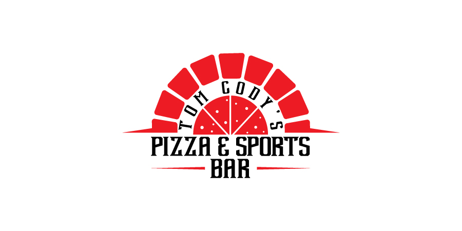 Logo Design by debdesign for Tom's Pizza & Sports Bar | Design #14608288