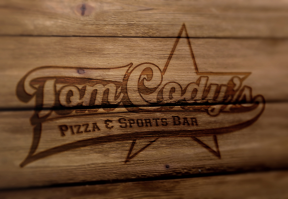 Logo Design by R.Bello for Tom's Pizza & Sports Bar | Design #14664045