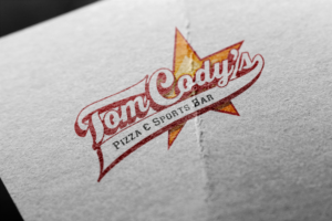 Logo Design by R.Bello for Tom's Pizza & Sports Bar | Design: #14664046