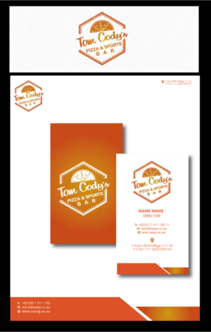 Logo Design by zebronicgraphic for Tom's Pizza & Sports Bar | Design: #14535975