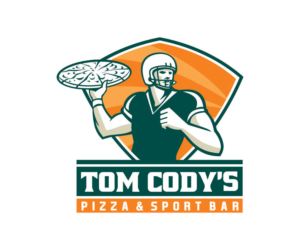 Logo Design by Juan Andahur for Tom's Pizza & Sports Bar | Design: #14673155
