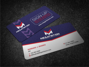 Dynamic Business Card for Sports Supplements Company | Business Card Design by Atvento Graphics