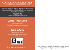 Design de Carte Postale par Impressive Solutions pour Catalina Realtors | Design : #14508331