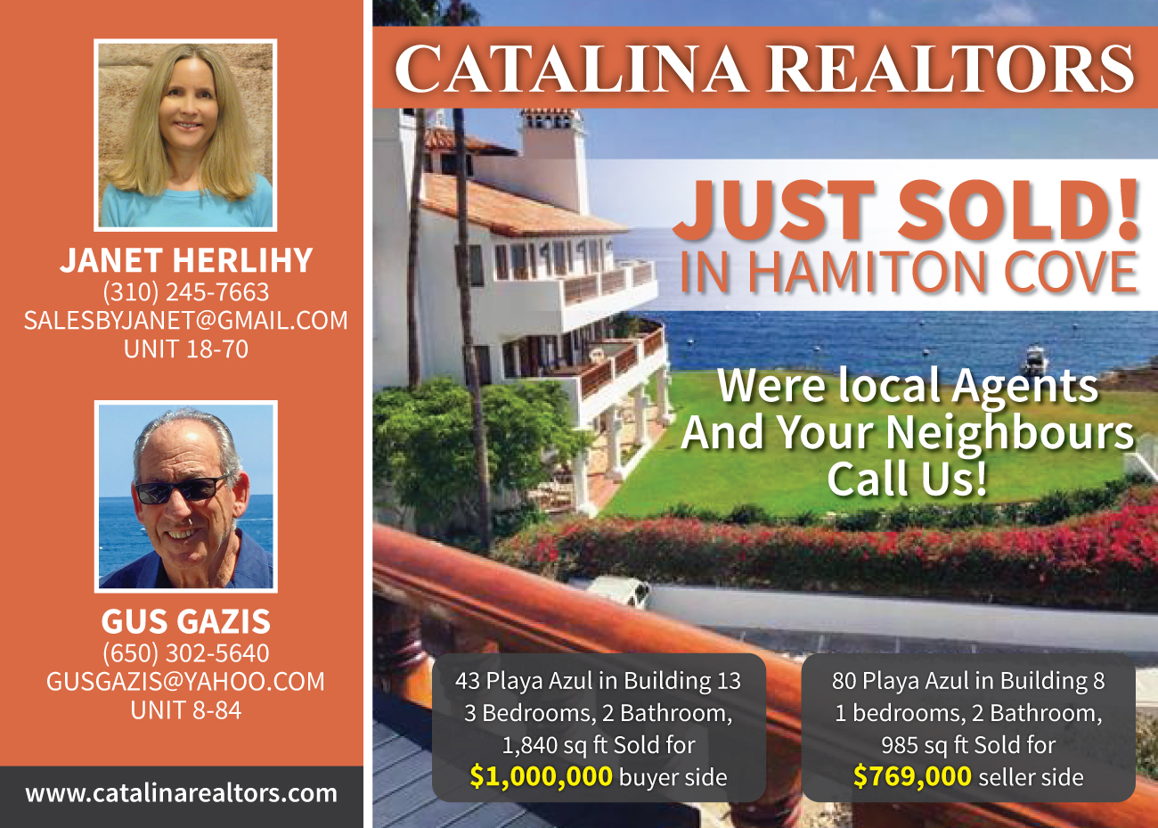 Diseño de Postal por Impressive Sol para Catalina Realtors | Diseño #14508332