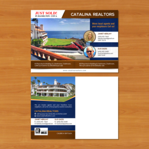 Diseño de Postal por debdesign para Catalina Realtors | Diseño: #14531522