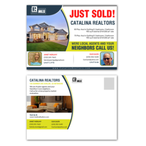 Diseño de Postal por creative.bugs para Catalina Realtors | Diseño: #14506406