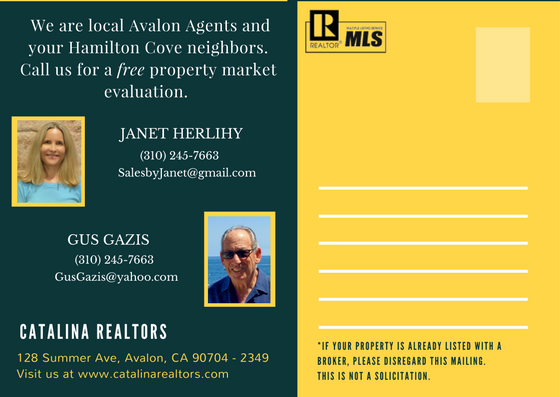 Design de Carte Postale par GraphicsbyKarmen pour Catalina Realtors | Design #14505331