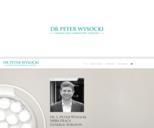 Dr Peter Wysocki General and Laparoscopic Surgeon | Logo Design by chuan