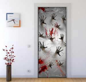 Door/Window Cover for Halloween | Graphic Design by GraybarBldg421