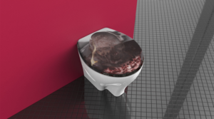 Halloween Restroom Decoration (Door Cover and Toilet Topper Sticker) | Diseño Gráfico por GraybarBldg421