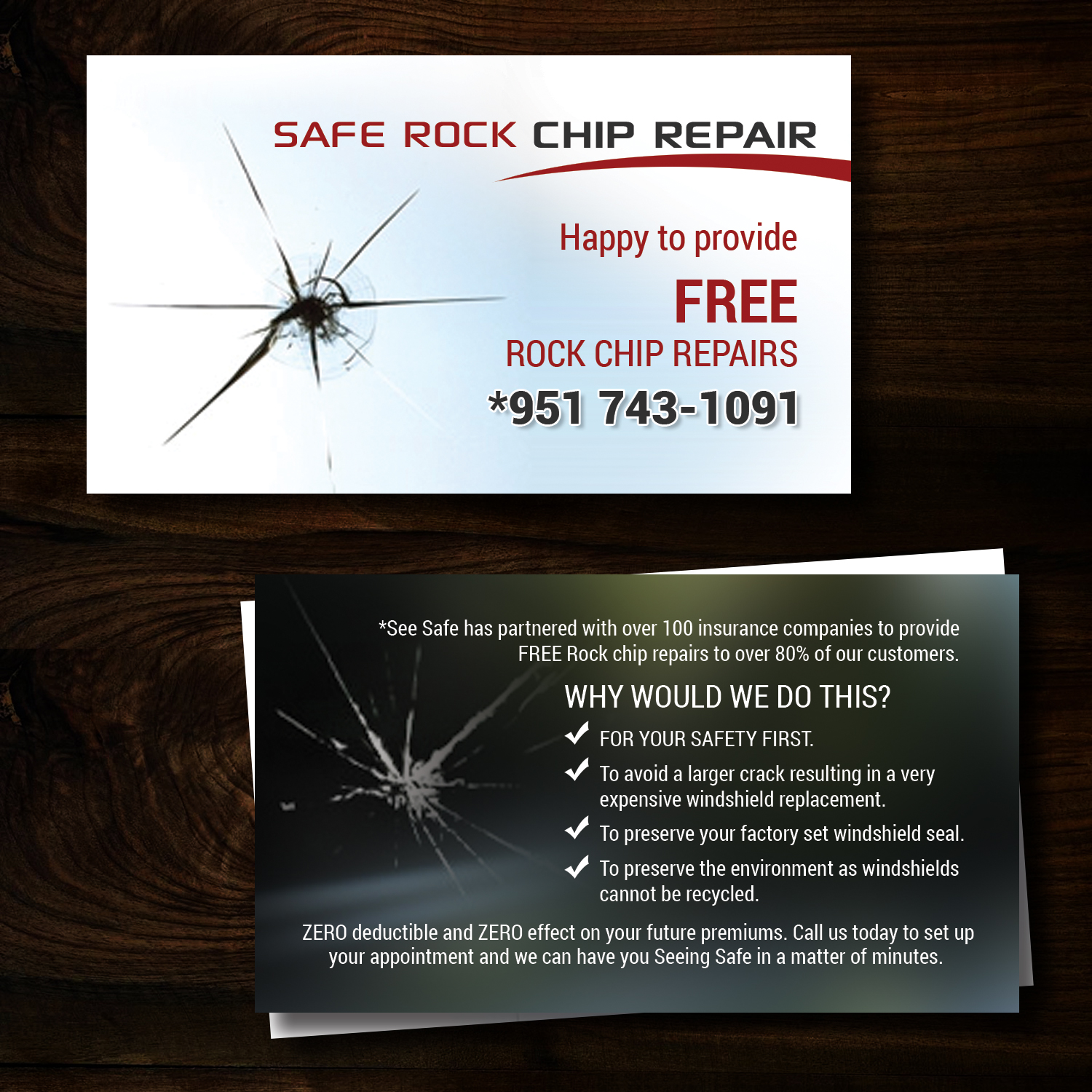 Business Card Design by uk for See Safe Rock Chip Repair | Design #14519076