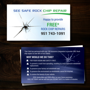 Visitenkarten-Design von uk für See Safe Rock Chip Repair | Design: #14584115