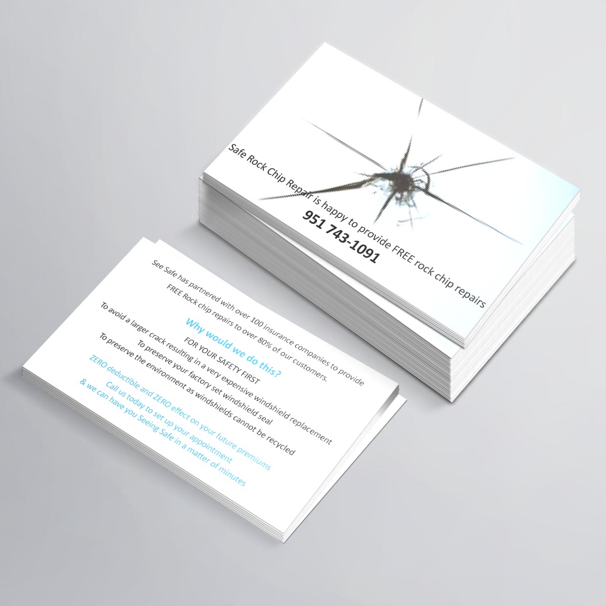 Business Card Design by e-graphics for See Safe Rock Chip Repair | Design #14532343