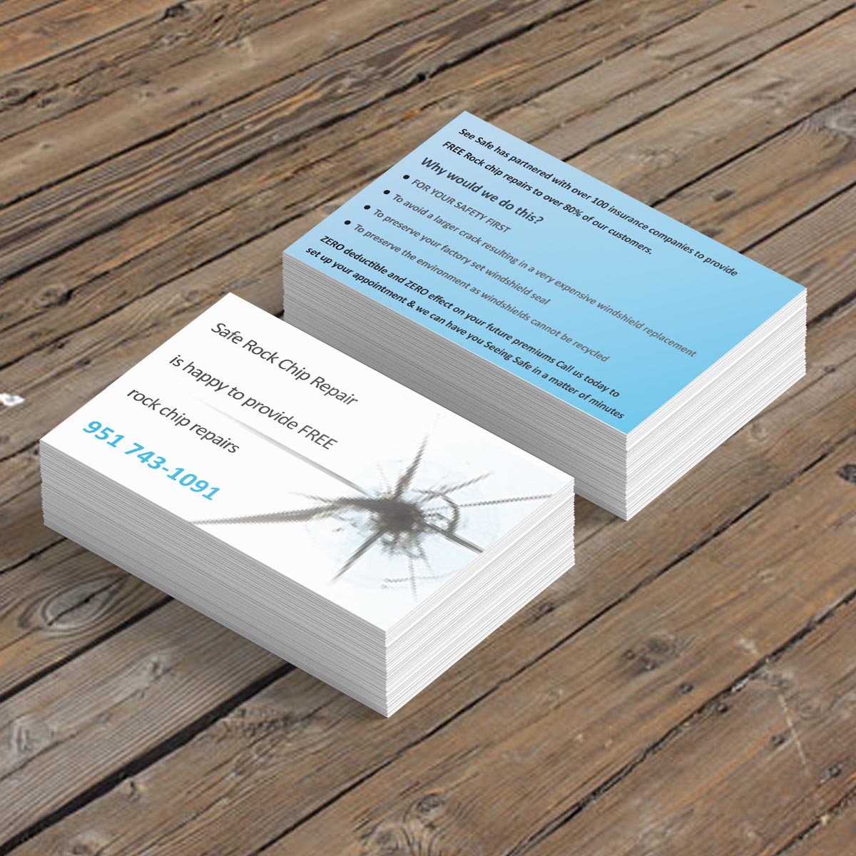 Business Card Design by e-graphics for See Safe Rock Chip Repair | Design #14532344