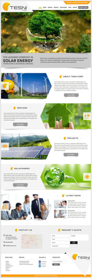 Web Design for Solar Energy Consultancy Company | Web Design by -Marc-