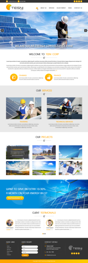 Web Design by rainbowdesign003 for this project | Design: #14547149