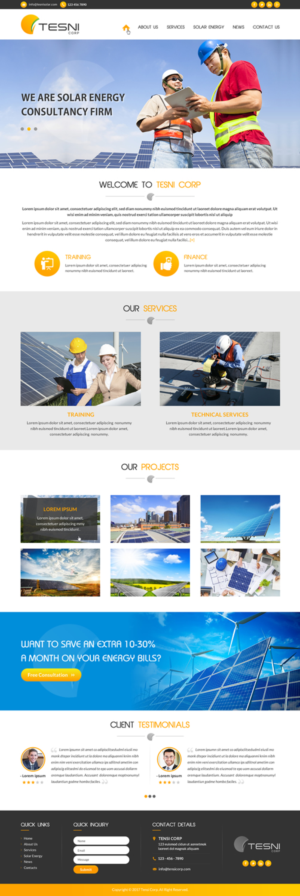 Web Design by rainbowdesign003 for this project | Design: #14547150