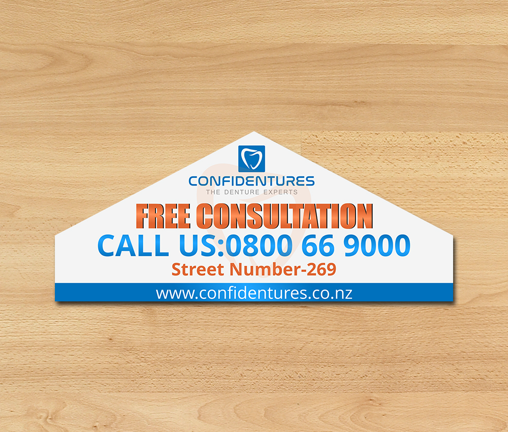 Signage Design by ecorokerz for Confidentures | Design #14531891