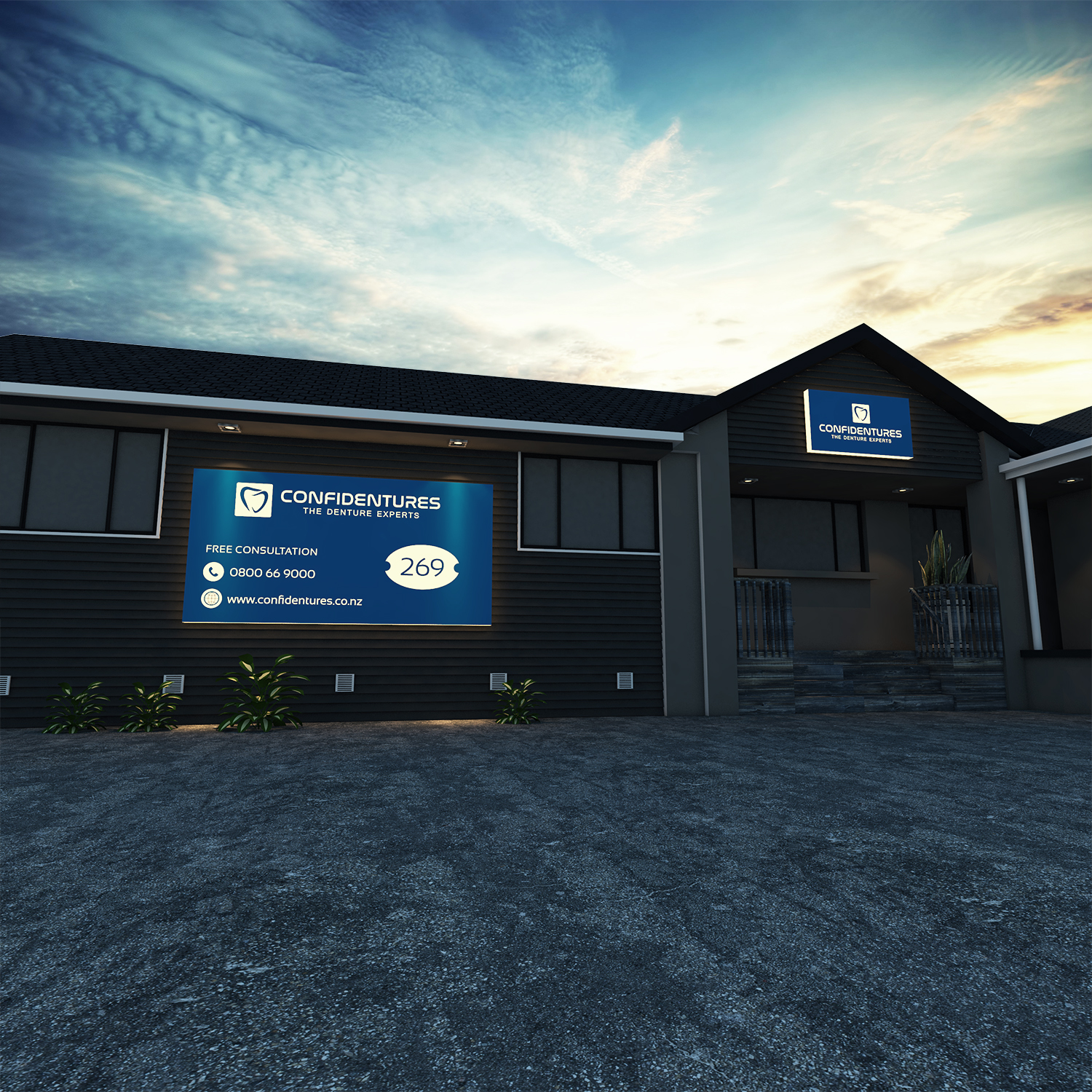 Signage Design by agleria art for Confidentures | Design #14616996