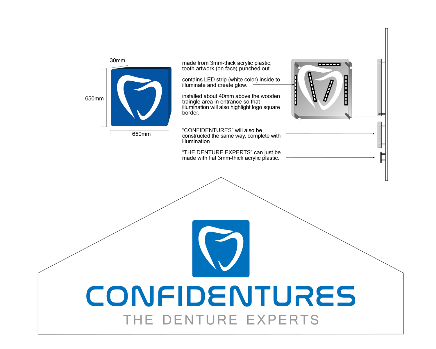 Diseño de Señalética por Javelin Studio para Confidentures | Diseño #14615277