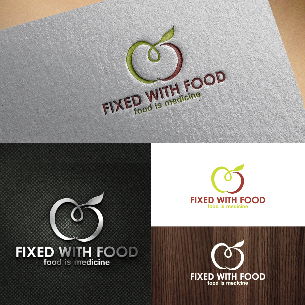 Logo Design by webeezine for Fixed with Food | Design #14562391