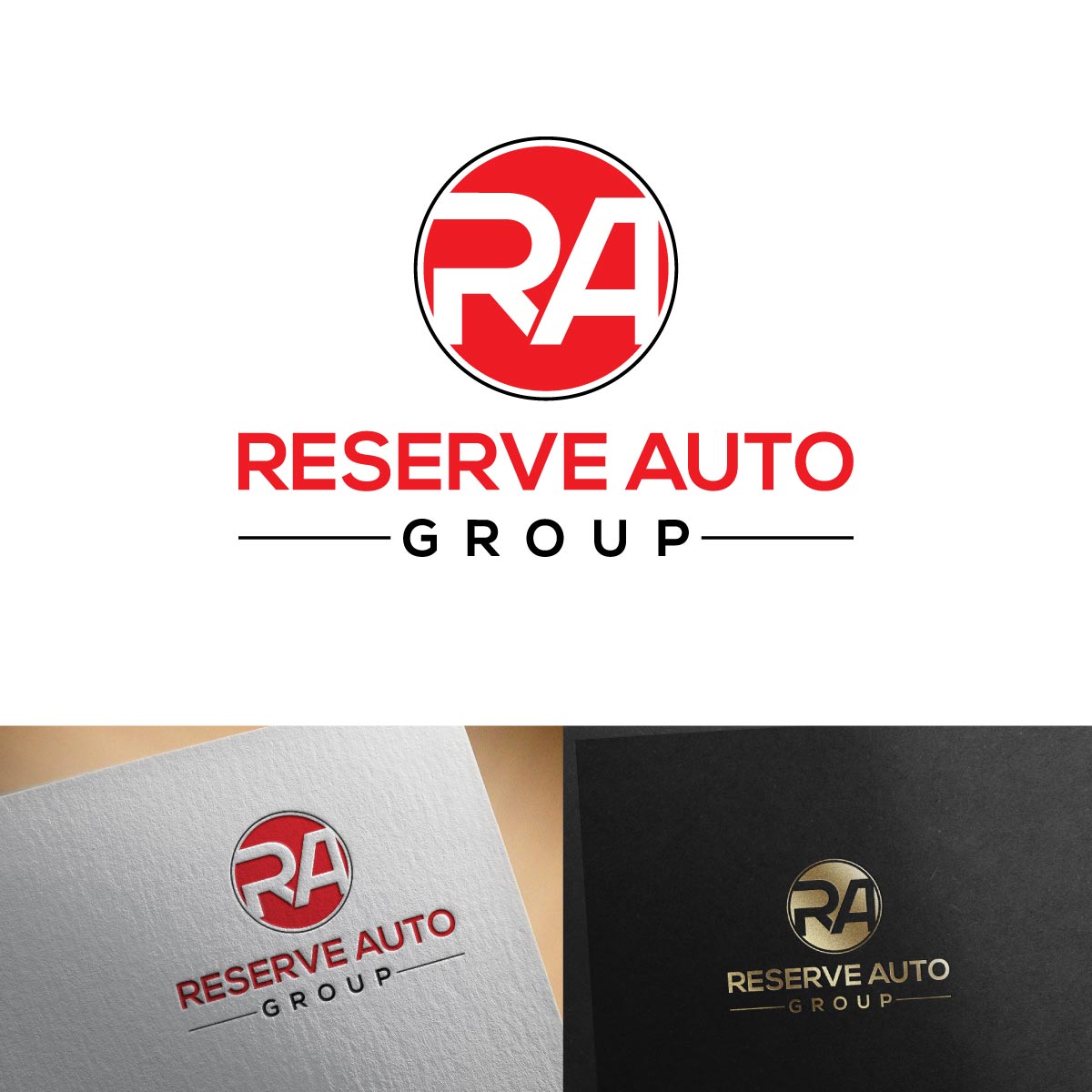 Logo Design by johnnyblackman for Reserve Auto Group  | Design #14521552