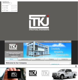 Diseño de Logo por DesignMX (Renan Mejia) para TKJ Structural Engineering | Diseño: #14523686