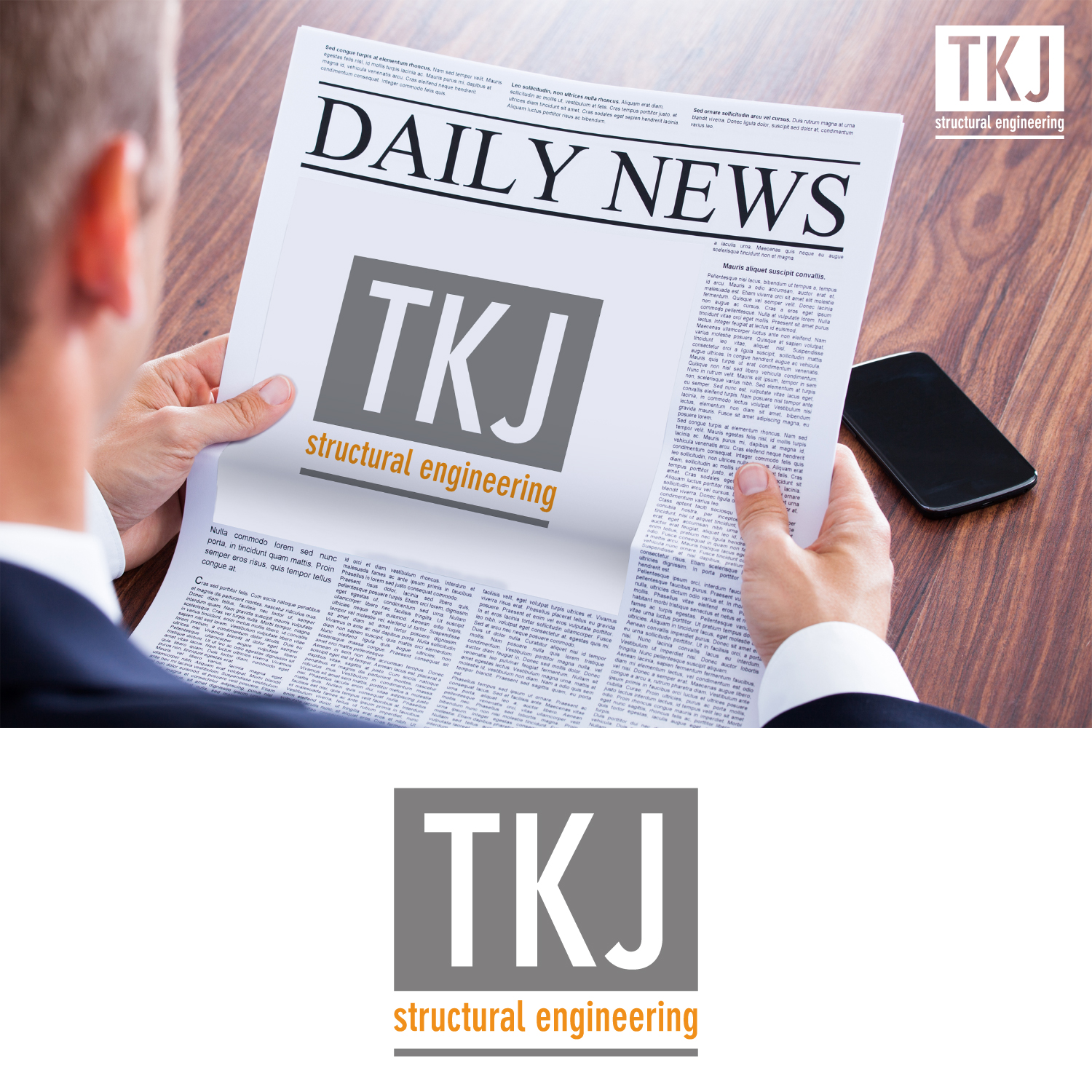 Diseño de Logo por Xisco para TKJ Structural Engineering | Diseño #14526500