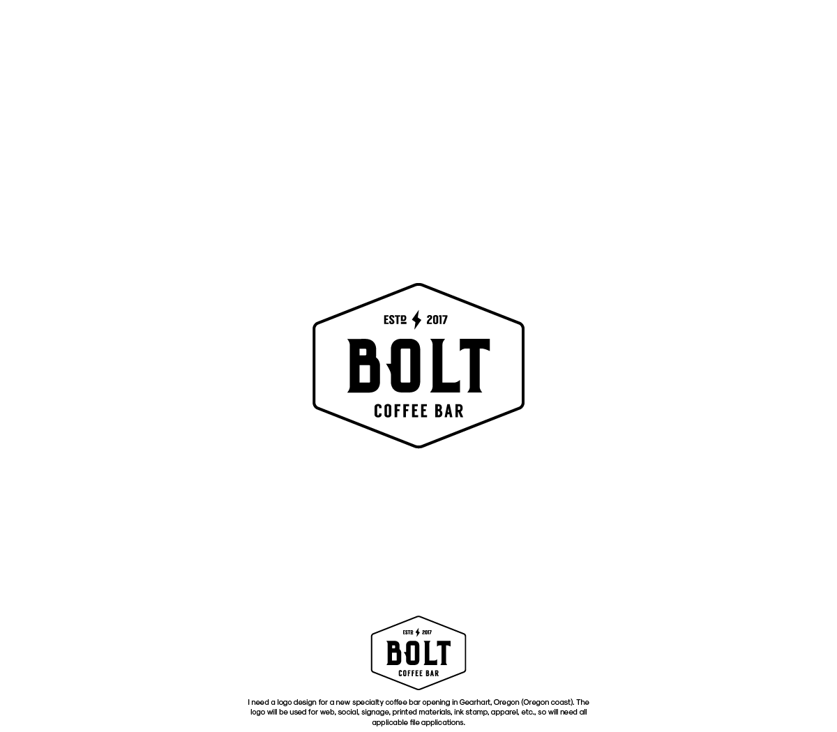 Logo Design by GBDESIGN for Bolt Coffee Bar | Design #14559365