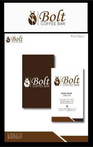 Logo Design by zebronicgraphic for Bolt Coffee Bar | Design: #14551939
