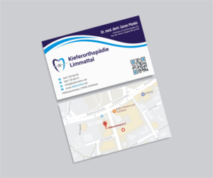 Business Card Design by INDIAN_Ashok for Kieferorthopädie Limmattal GmbH | Design: #14563709