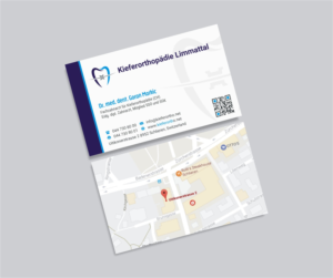Business Card Design by INDIAN_Ashok for Kieferorthopädie Limmattal GmbH | Design: #14563710