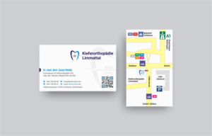 Business Card Design by INDIAN_Ashok for Kieferorthopädie Limmattal GmbH | Design: #14563718