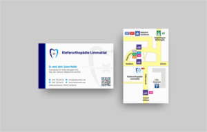 Business Card Design by INDIAN_Ashok for Kieferorthopädie Limmattal GmbH | Design: #14616754